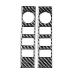 2 pezzi/set adesivo decorativo interruttore volume controllo centrale auto in fibra di carbonio per Toyota Tundra 2014-2018, guida sinistra destra universale, Central Control Volume Switch