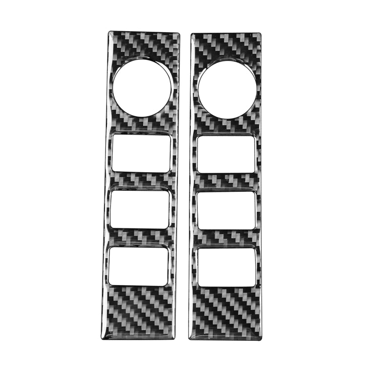 2 pezzi/set adesivo decorativo interruttore volume controllo centrale auto in fibra di carbonio per Toyota Tundra 2014-2018, guida sinistra destra universale, Central Control Volume Switch