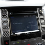 2 pezzi/set adesivo decorativo interruttore volume controllo centrale auto in fibra di carbonio per Toyota Tundra 2014-2018, guida sinistra destra universale, Central Control Volume Switch