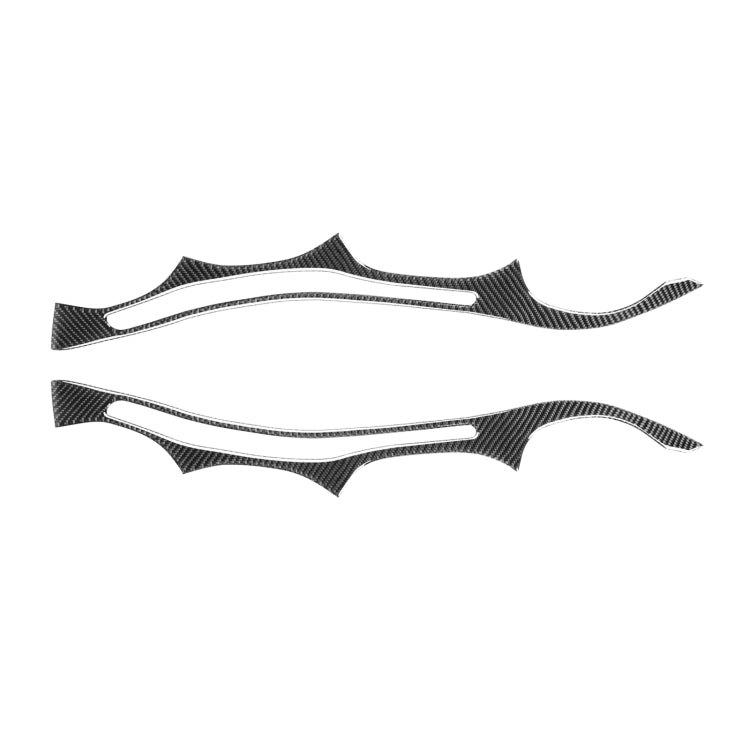 Set 2 adesivi decorativi in fibra di carbonio per BMW E60