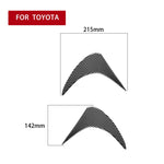 2 pz/set in fibra di carbonio per auto lampada anteriore sopracciglio adesivo decorativo per Toyota GT86/Subaru BRZ 2012-2016, versione con colla a goccia, For Toyota GT86 2012-2016,Front