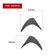 2 pz/set in fibra di carbonio per auto lampada anteriore sopracciglio adesivo decorativo per Toyota GT86/Subaru BRZ 2012-2016, versione con colla a goccia, For Toyota GT86 2012-2016,Front