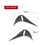 2 Pz/set Adesivo Decorativo per Sopracciglia Lampada Posteriore in Fibra di Carbonio per Toyota GT86 / Subaru BRZ 2012-2016, Versione con Colla a Goccia, For Toyota GT86 2012-2016,Back