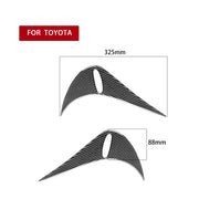 2 Pz/set Adesivo Decorativo per Sopracciglia Lampada Posteriore in Fibra di Carbonio per Toyota GT86 / Subaru BRZ 2012-2016, Versione con Colla a Goccia, For Toyota GT86 2012-2016,Back