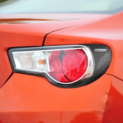 2 Pz/set Adesivo Decorativo per Sopracciglia Lampada Posteriore in Fibra di Carbonio per Toyota GT86 / Subaru BRZ 2012-2016, Versione con Colla a Goccia, For Toyota GT86 2012-2016,Back