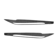 2 pezzi/set adesivo decorativo per sopracciglio lampada per auto in fibra di carbonio per BMW X5 / F15 2014-2018, versione con colla a goccia, For BMW X5 / F15 2014-2018