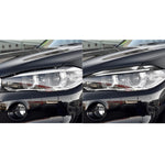2 pezzi/set adesivo decorativo per sopracciglio lampada per auto in fibra di carbonio per BMW X5 / F15 2014-2018, versione con colla a goccia, For BMW X5 / F15 2014-2018