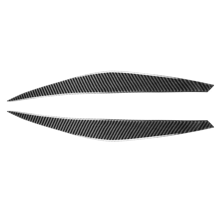 2 pezzi/set adesivo decorativo per sopracciglio lampada per auto in fibra di carbonio per BMW E71/X6 2008-2014, versione con colla a goccia, For BMW E71/X6 2008-2014