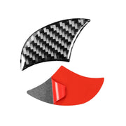 4 pezzi/set adesivo decorativo con logo centrale anteriore in fibra di carbonio per Toyota 4Runner 2010-2020, Front Middle Net Logo