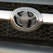 4 pezzi/set adesivo decorativo con logo centrale anteriore in fibra di carbonio per Toyota 4Runner 2010-2020, Front Middle Net Logo