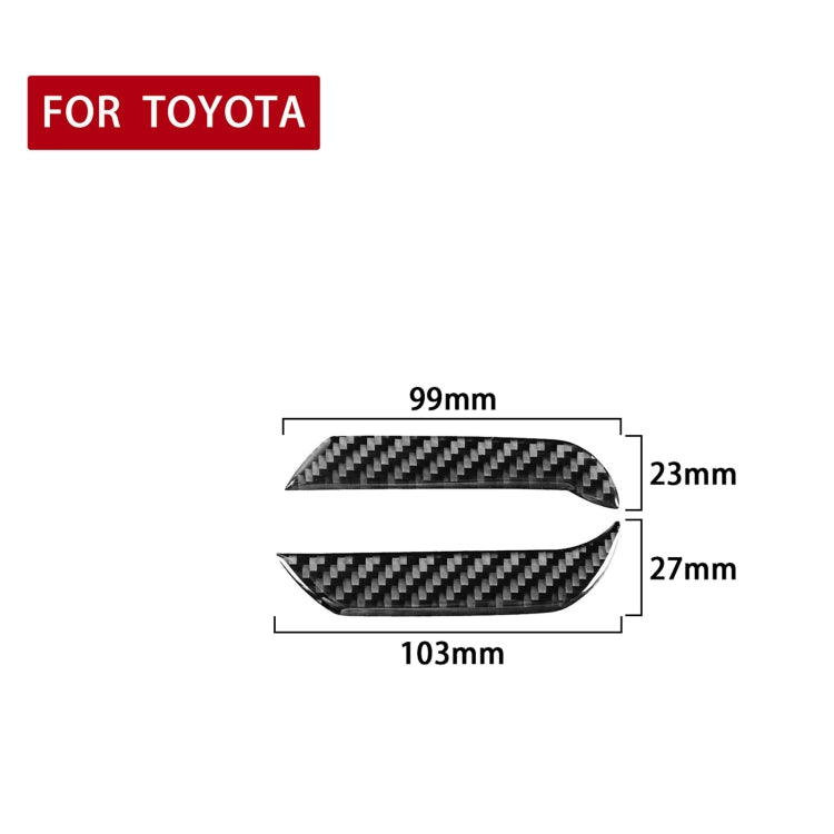 2 Pz/set Strumento Auto In Fibra di Carbonio Entrambi I Lati Adesivo Decorativo per Toyota 4Runner 2010-2020, Instrument Both Sides
