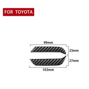 2 Pz/set Strumento Auto In Fibra di Carbonio Entrambi I Lati Adesivo Decorativo per Toyota 4Runner 2010-2020, Instrument Both Sides