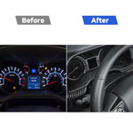 2 Pz/set Strumento Auto In Fibra di Carbonio Entrambi I Lati Adesivo Decorativo per Toyota 4Runner 2010-2020, Instrument Both Sides