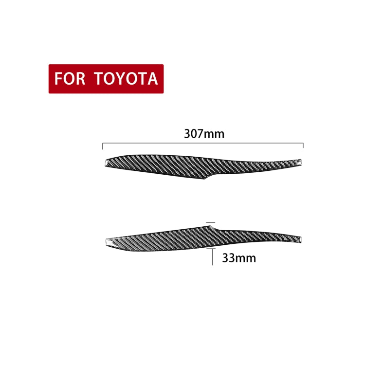 2 Pz/set Adesivo Decorativo per Specchietto retrovisore per auto in Fibra di Carbonio per Toyota 4Runner 2010-2020, Rearview Mirror