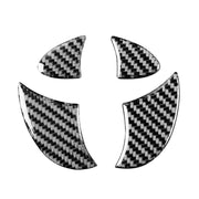 4 pezzi/set adesivo decorativo con logo del portellone posteriore dell'auto in fibra di carbonio per Toyota 4Runner 2010-2020, Tailgate Logo