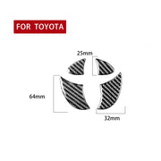 4 pezzi/set adesivo decorativo con logo del portellone posteriore dell'auto in fibra di carbonio per Toyota 4Runner 2010-2020, Tailgate Logo