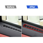 4 pezzi/set clacson per auto in fibra di carbonio + adesivo decorativo per presa d'aria per finestra per Nissan GTR R35 2008-2016, guida universale a destra e a sinistra, Door Horn + Window Air Outlet