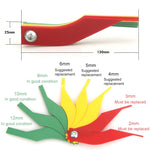 Strumento di misurazione dello spessore del righello della scala delle pastiglie dei freni dell'auto, Car Brake Pad Scale Ruler