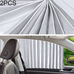 2 pezzi di copertura per parabrezza per tende parasole per auto per il sedile posteriore, Rear Seat, Black, Rear Seat, Gold, Rear Seat, Silver