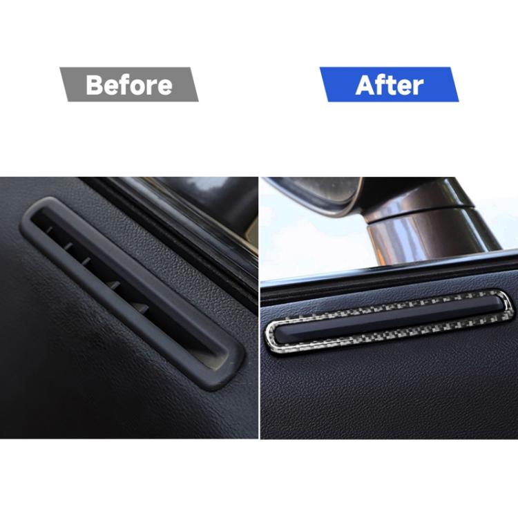 Adesivo decorativo per uscita aria portiera auto in fibra di carbonio per Dodge Challenger dal 2015 ad oggi, guida a sinistra, Door Air Outlet