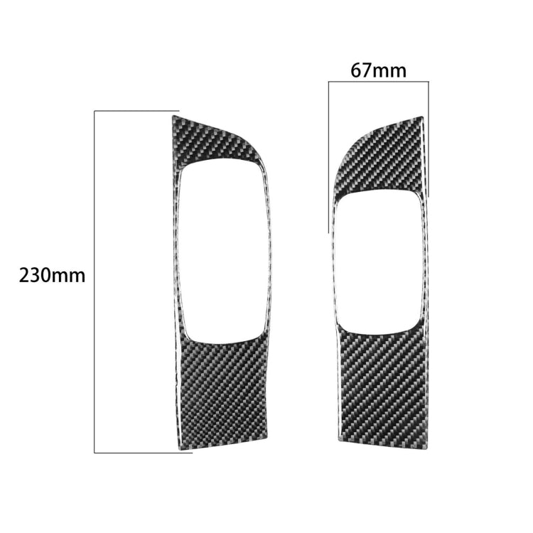 Adesivo decorativo per pannello alzacristallo per auto in fibra di carbonio per Dodge Challenger dal 2015 ad oggi, guida a sinistra, Window Lift Panel