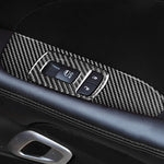 Adesivo decorativo per pannello alzacristallo per auto in fibra di carbonio per Dodge Challenger dal 2015 ad oggi, guida a sinistra, Window Lift Panel