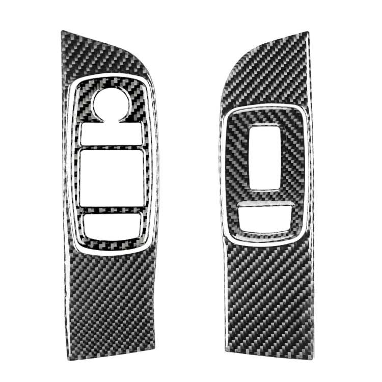 Set di adesivi decorativi per alzacristalli per auto in fibra di carbonio per Dodge Challenger dal 2015 ad oggi, guida a sinistra, Window Lift Set