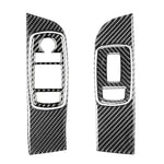 Set di adesivi decorativi per alzacristalli per auto in fibra di carbonio per Dodge Challenger dal 2015 ad oggi, guida a sinistra, Window Lift Set