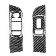 Set di adesivi decorativi per alzacristalli per auto in fibra di carbonio per Dodge Challenger dal 2015 ad oggi, guida a sinistra, Window Lift Set
