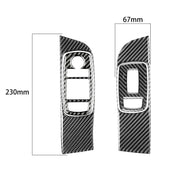 Set di adesivi decorativi per alzacristalli per auto in fibra di carbonio per Dodge Challenger dal 2015 ad oggi, guida a sinistra, Window Lift Set