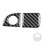 Adesivo decorativo per maniglia portaoggetti per copilota per auto in fibra di carbonio per Dodge Challenger dal 2015 ad oggi, guida a sinistra, Co-pilot Storage Handle