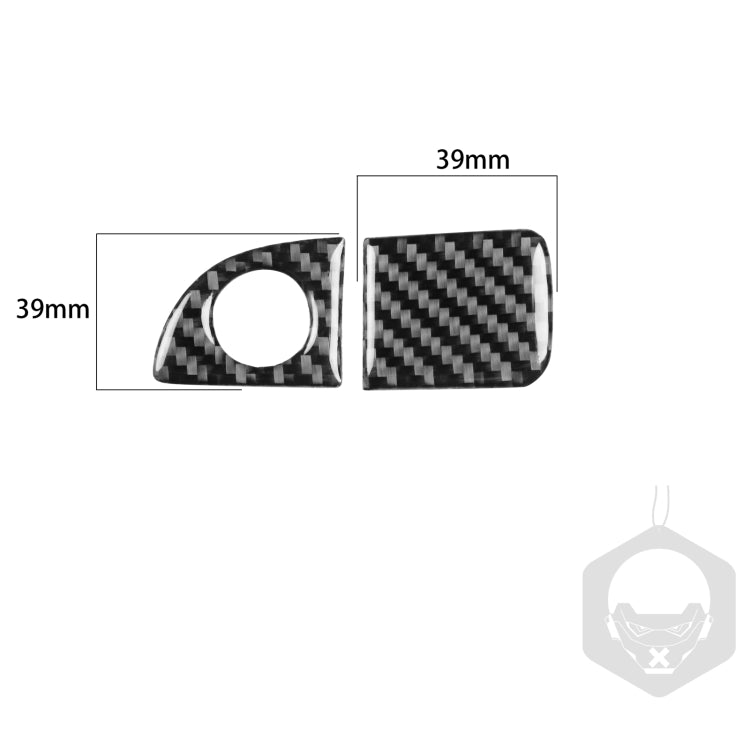 Adesivo decorativo per maniglia portaoggetti per copilota per auto in fibra di carbonio per Dodge Challenger dal 2015 ad oggi, guida a sinistra, Co-pilot Storage Handle