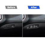 Adesivo decorativo per maniglia portaoggetti per copilota per auto in fibra di carbonio per Dodge Challenger dal 2015 ad oggi, guida a sinistra, Co-pilot Storage Handle