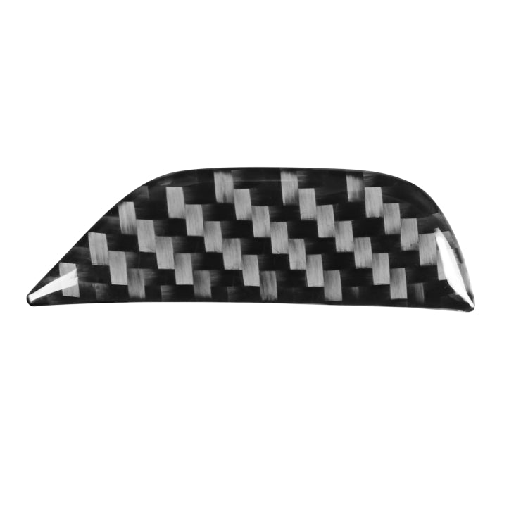Adesivo decorativo con pulsante portaoggetti per bracciolo di controllo centrale per auto in fibra di carbonio per Dodge Challenger dal 2015 ad oggi, guida a sinistra, Central Control Armrest Storage Button