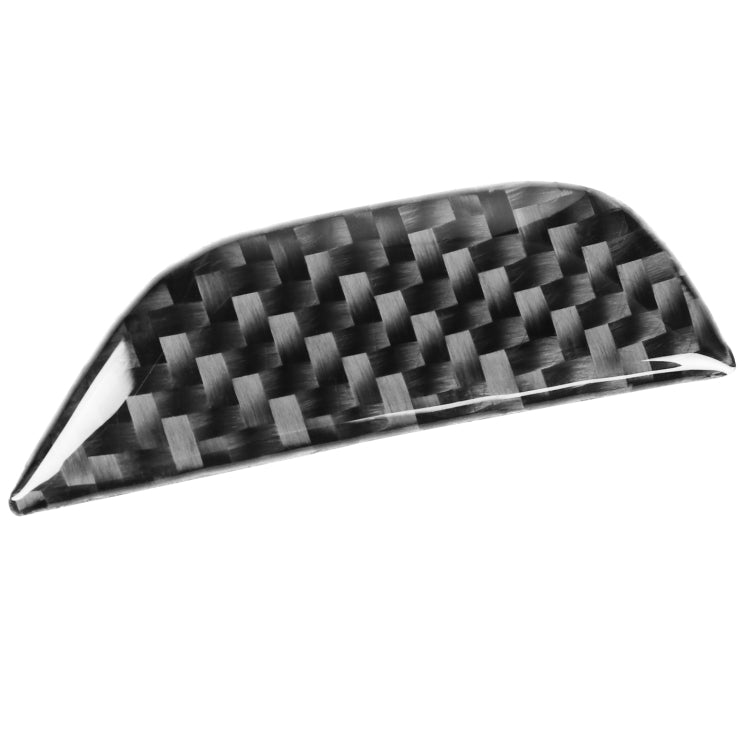 Adesivo decorativo con pulsante portaoggetti per bracciolo di controllo centrale per auto in fibra di carbonio per Dodge Challenger dal 2015 ad oggi, guida a sinistra, Central Control Armrest Storage Button
