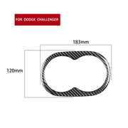 Adesivo decorativo per portabicchieri per corrimano posteriore per auto in fibra di carbonio per Dodge Challenger dal 2015 ad oggi, guida a sinistra, Rear Handrail Cup Holder
