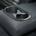 Adesivo decorativo per portabicchieri per corrimano posteriore per auto in fibra di carbonio per Dodge Challenger dal 2015 ad oggi, guida a sinistra, Rear Handrail Cup Holder