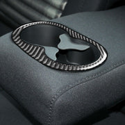 Adesivo decorativo per portabicchieri per corrimano posteriore per auto in fibra di carbonio per Dodge Challenger dal 2015 ad oggi, guida a sinistra, Rear Handrail Cup Holder