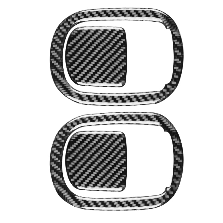 4 pezzi/set adesivi decorativi per schienale sedile auto in fibra di carbonio per Dodge Challenger dal 2015 ad oggi, guida a sinistra, Seat Back