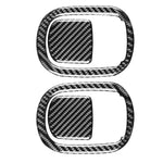 4 pezzi/set adesivi decorativi per schienale sedile auto in fibra di carbonio per Dodge Challenger dal 2015 ad oggi, guida a sinistra, Seat Back