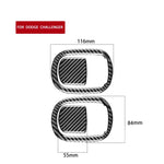 4 pezzi/set adesivi decorativi per schienale sedile auto in fibra di carbonio per Dodge Challenger dal 2015 ad oggi, guida a sinistra, Seat Back