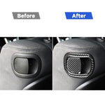 4 pezzi/set adesivi decorativi per schienale sedile auto in fibra di carbonio per Dodge Challenger dal 2015 ad oggi, guida a sinistra, Seat Back