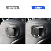 4 pezzi/set adesivi decorativi per schienale sedile auto in fibra di carbonio per Dodge Challenger dal 2015 ad oggi, guida a sinistra, Seat Back