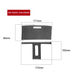 2 pezzi/set adesivi decorativi per pannello luce di lettura per auto in fibra di carbonio per Dodge Challenger dal 2015 ad oggi, guida a sinistra, Reading Light Panel