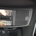 2 pezzi/set adesivi decorativi per pannello luce di lettura per auto in fibra di carbonio per Dodge Challenger dal 2015 ad oggi, guida a sinistra, Reading Light Panel