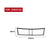 Adesivo decorativo per presa d'aria di controllo centrale per auto in fibra di carbonio per Lexus GS 2006-2011, guida a destra e a sinistra universale, Central Control Air Outlet