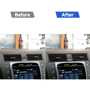 Adesivo decorativo per presa d'aria di controllo centrale per auto in fibra di carbonio per Lexus GS 2006-2011, guida a destra e a sinistra universale, Central Control Air Outlet