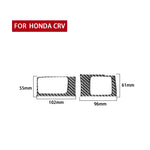 2 pezzi/set adesivo decorativo per pannello scatola scheda di controllo centrale per auto in fibra di carbonio per Honda CRV 2007-2011, guida a sinistra, Central Control Card Box ,Left Drive