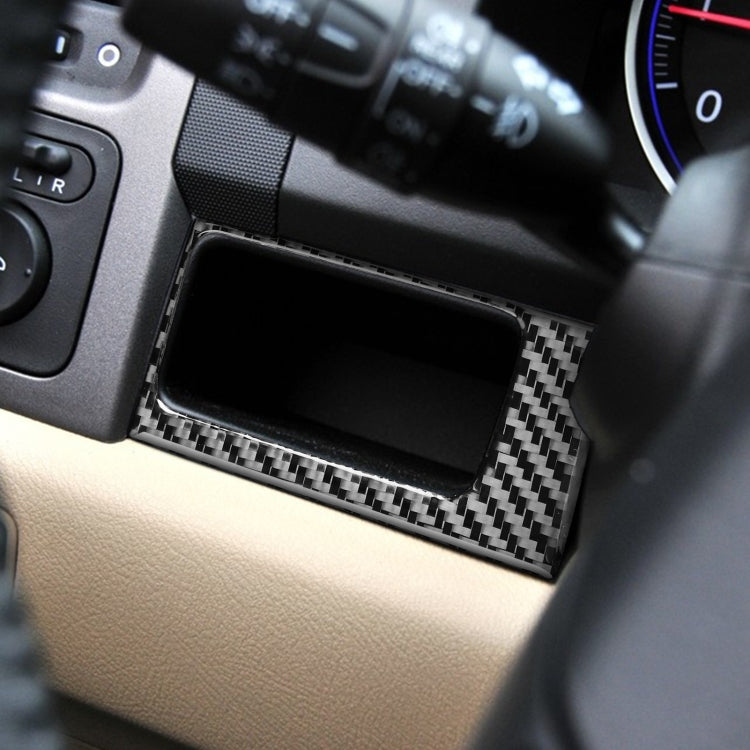2 pezzi/set adesivo decorativo per pannello scatola scheda di controllo centrale per auto in fibra di carbonio per Honda CRV 2007-2011, guida a sinistra, Central Control Card Box ,Left Drive