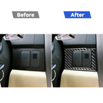 2 pezzi/set adesivo decorativo per pannello scatola scheda di controllo centrale per auto in fibra di carbonio per Honda CRV 2007-2011, guida a sinistra, Central Control Card Box ,Left Drive
